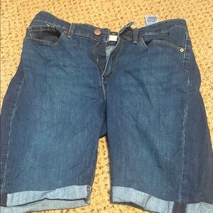 Signature by Levi Strauss Blue Bermuda Shorts